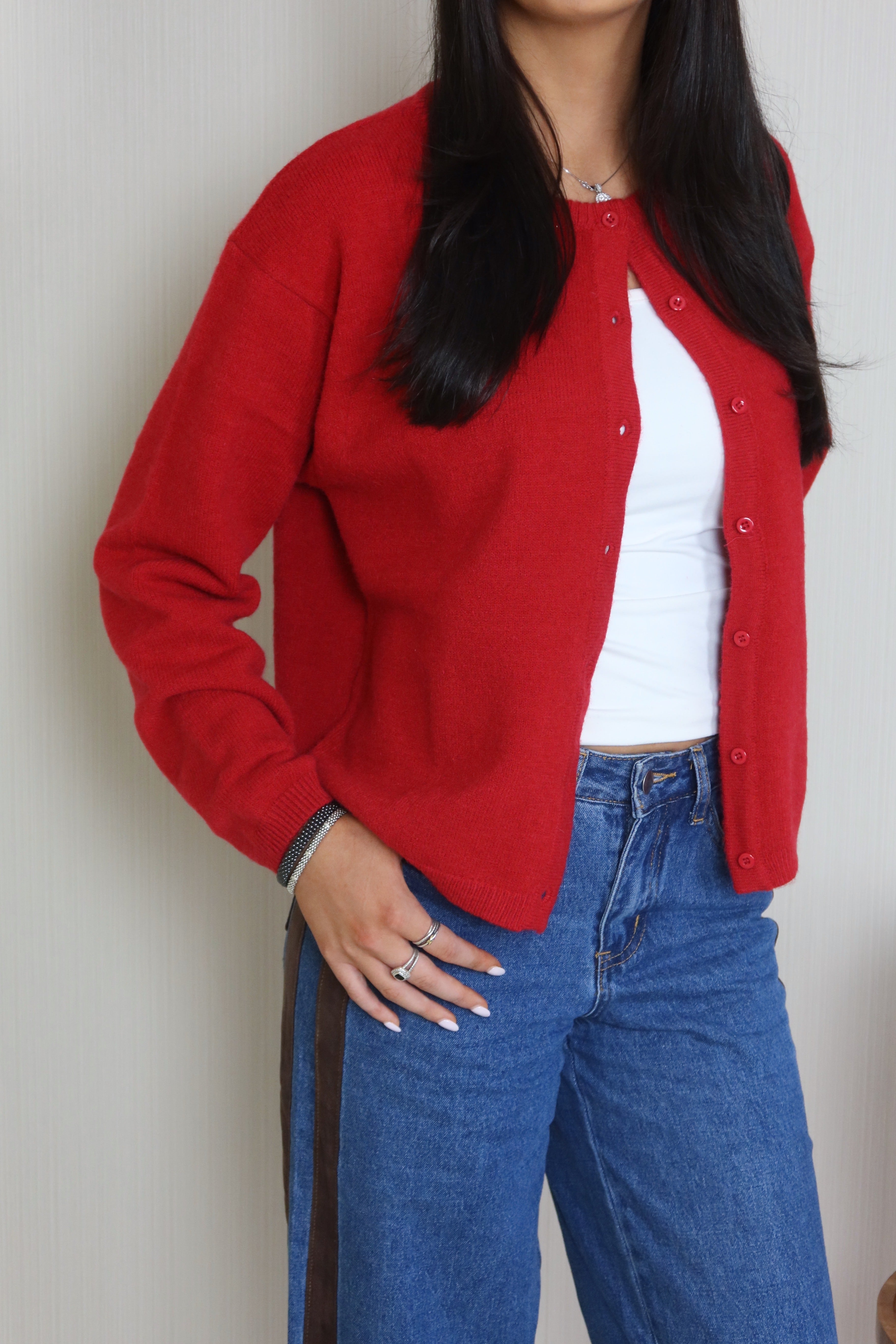 Crimson Covered Cardigan image 1