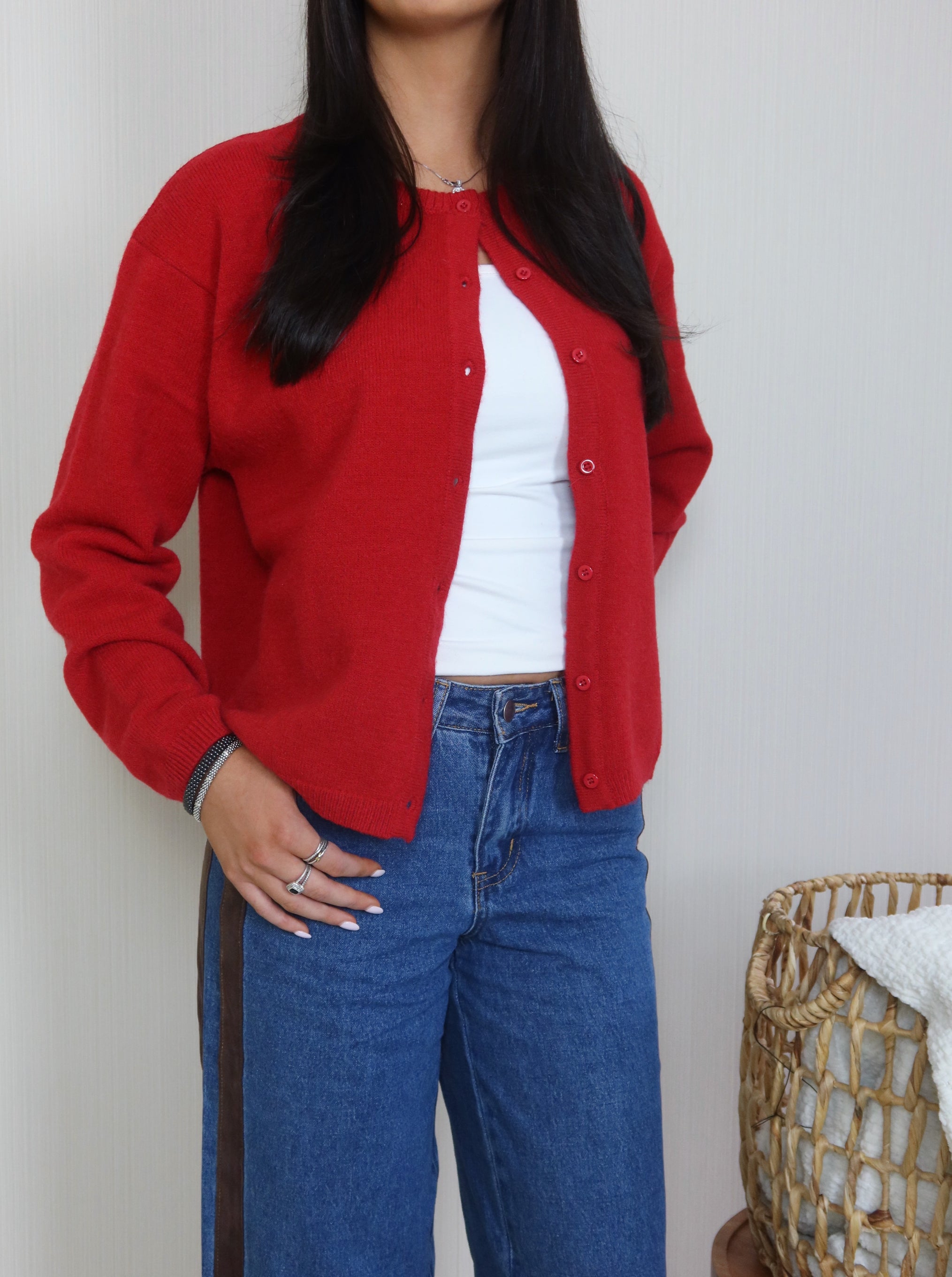 Crimson Covered Cardigan image 0