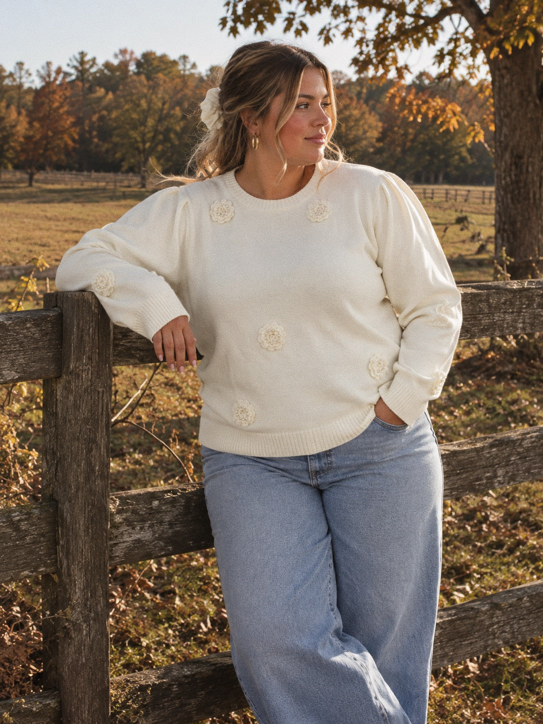 Rose Knit Sweater