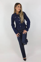 Denim Button Up Top