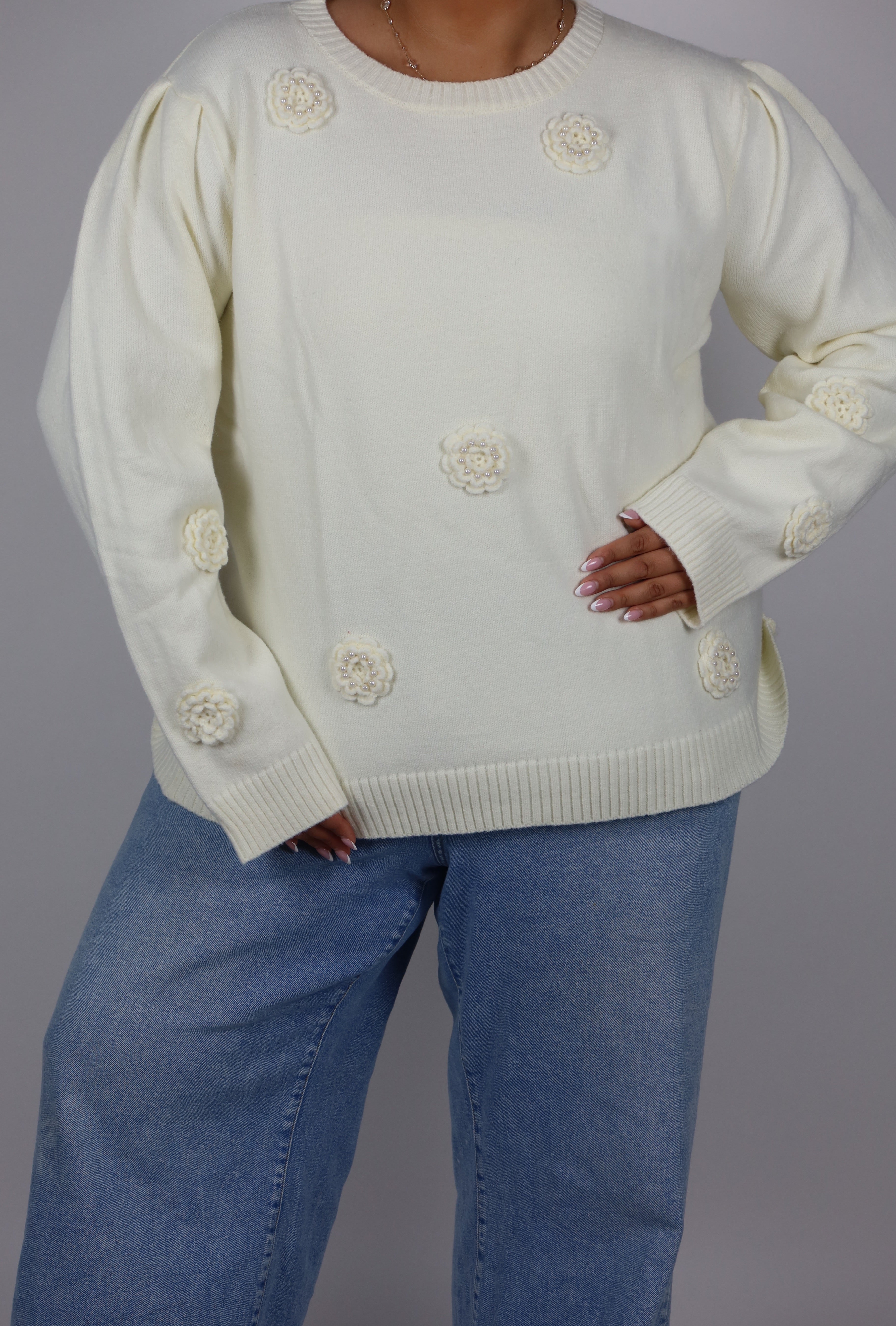 Rose Knit Sweater image 1